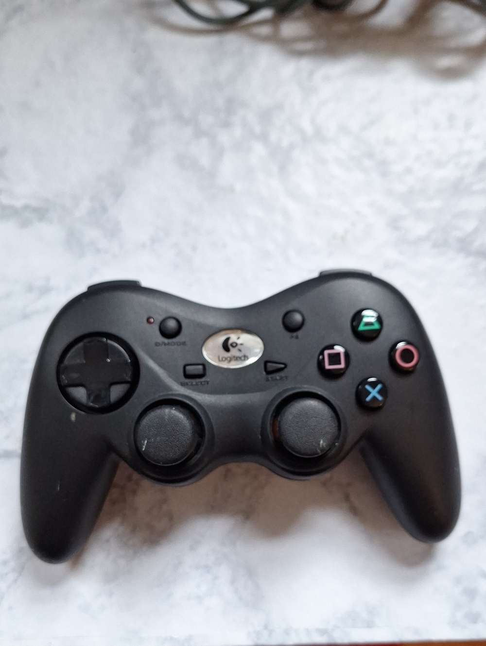 Logitech Black Wireless Gamepad with Colored Action Buttons